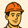 Profesional de construcción con casco